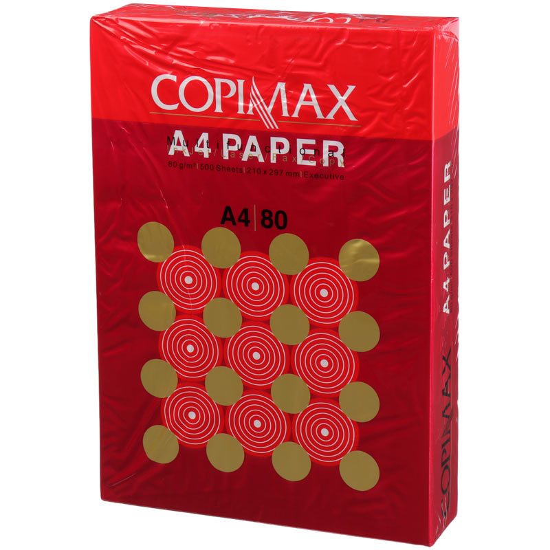 کاغذ Copimax 80g A4 قرمز بسته 500 عددی