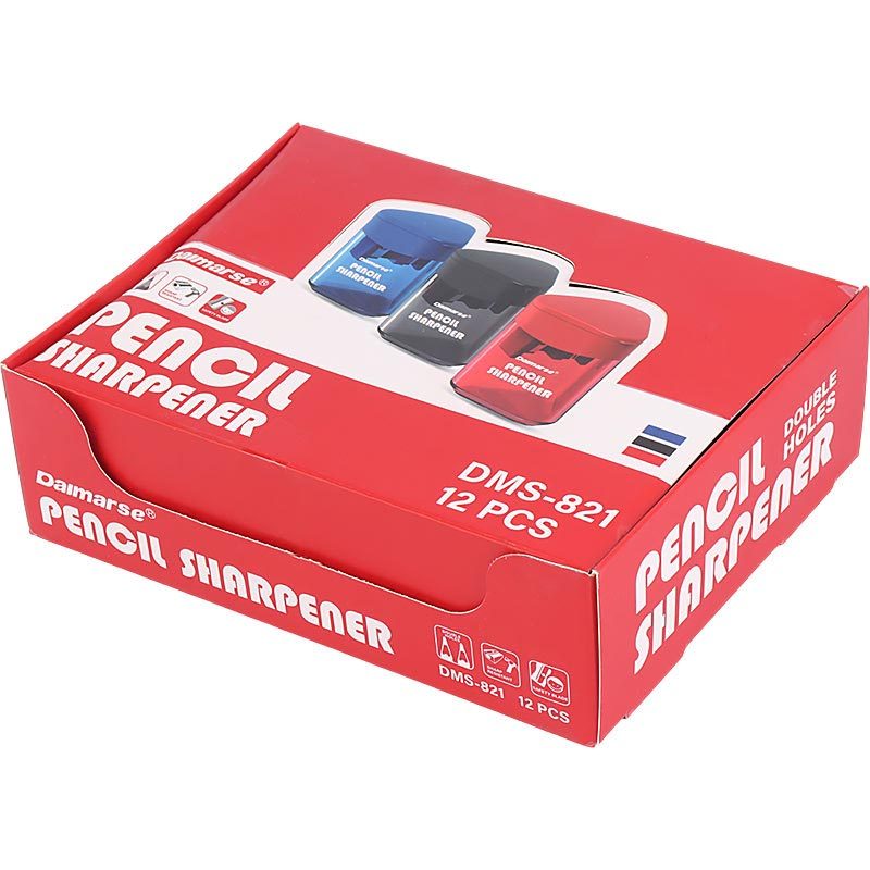تراش پلاستیکی مخزن دار Daimarse DMS-821 بسته 12 عددی