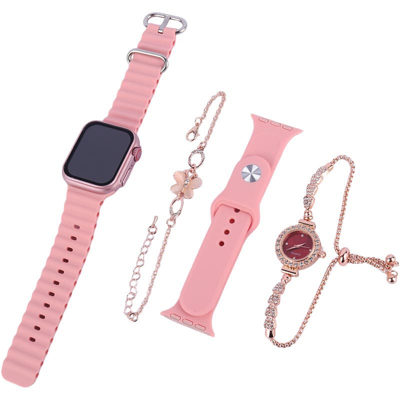 ساعت هوشمند Telzeal TC03 Ultra Mini 38mm + یک عدد ساعت عقربه ای زنانه