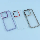 قاب PC پشت شفاف Lucky Case دور رنگی Xiaomi Redmi 13 4G / Redmi 13 5G
