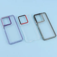 قاب PC پشت شفاف Lucky Case دور رنگی Xiaomi Redmi 13 4G / Redmi 13 5G