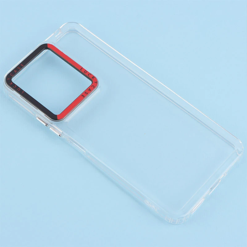 قاب PC پشت شفاف Lucky Case دور رنگی Xiaomi Redmi 13 4G / Redmi 13 5G