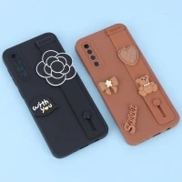 قاب سیلیکونی ژله ای دستبندی محافظ لنزدار Samsung Galaxy A50