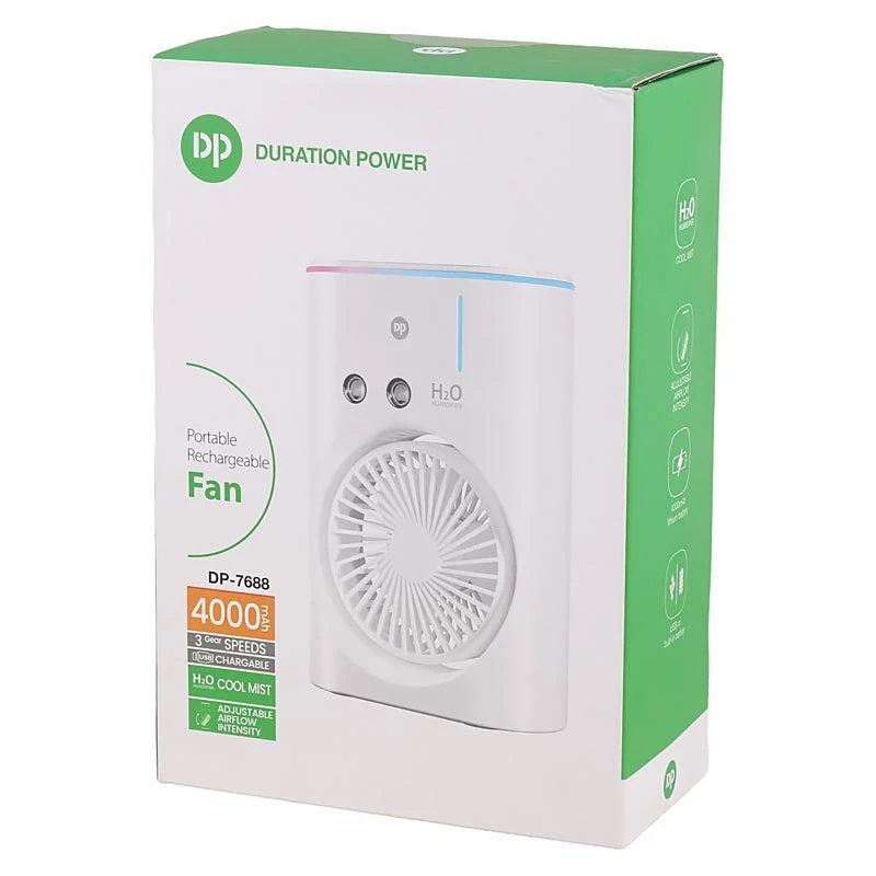 پنکه رومیزی شارژی رطوبت ساز دی پی DP-7688