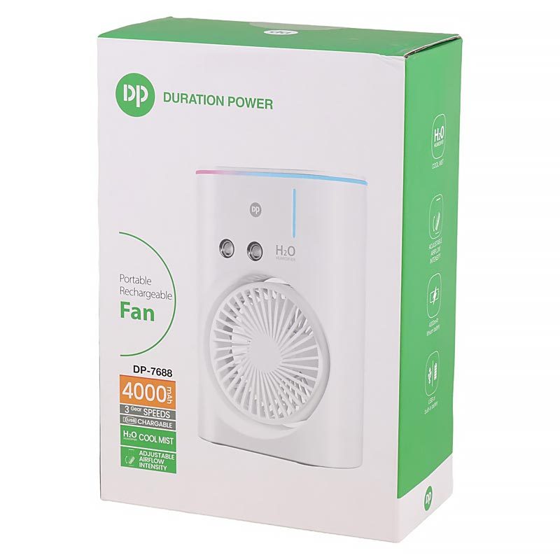 پنکه رومیزی شارژی رطوبت ساز دی پی DP-7688