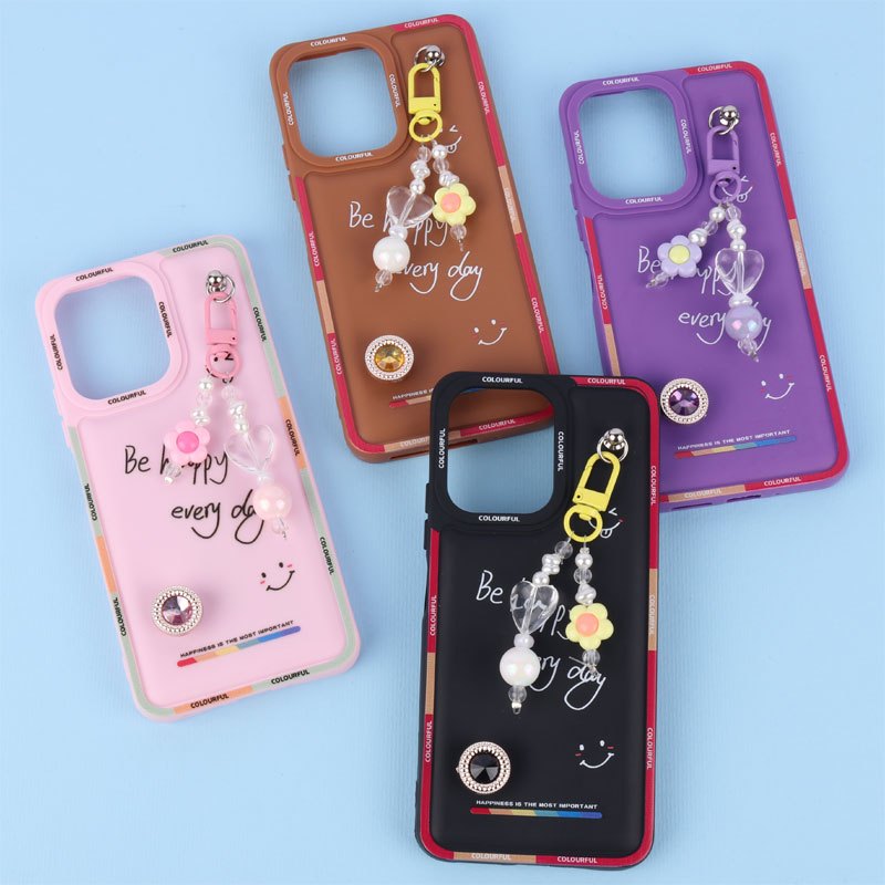 قاب ژله ای Colourful شیائومی Redmi 13C / Poco C65 آویزدار