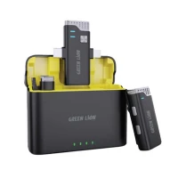 میکروفون یقه ای بی سیم Green Lion GN2IN1MIC360D Type-C / Lightning