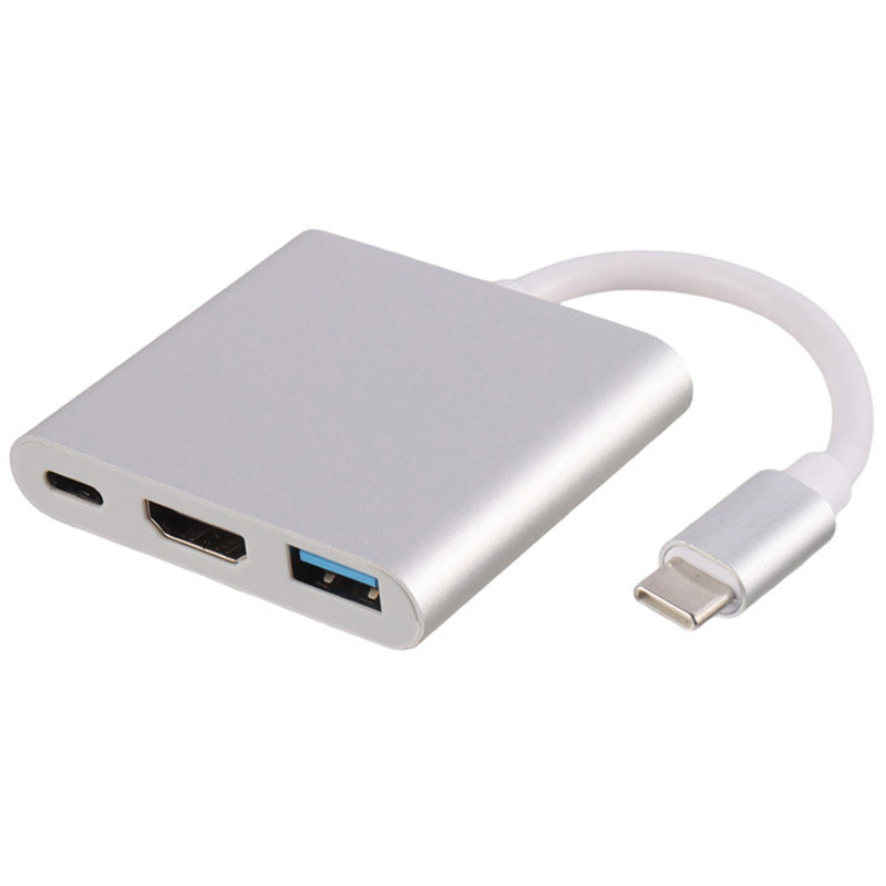 تبدیل Type-C To HDMI/USB3.0/Type-C PD