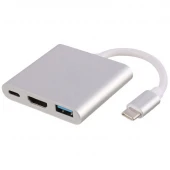 تبدیل Type-C To HDMI/USB3.0/Type-C PD
