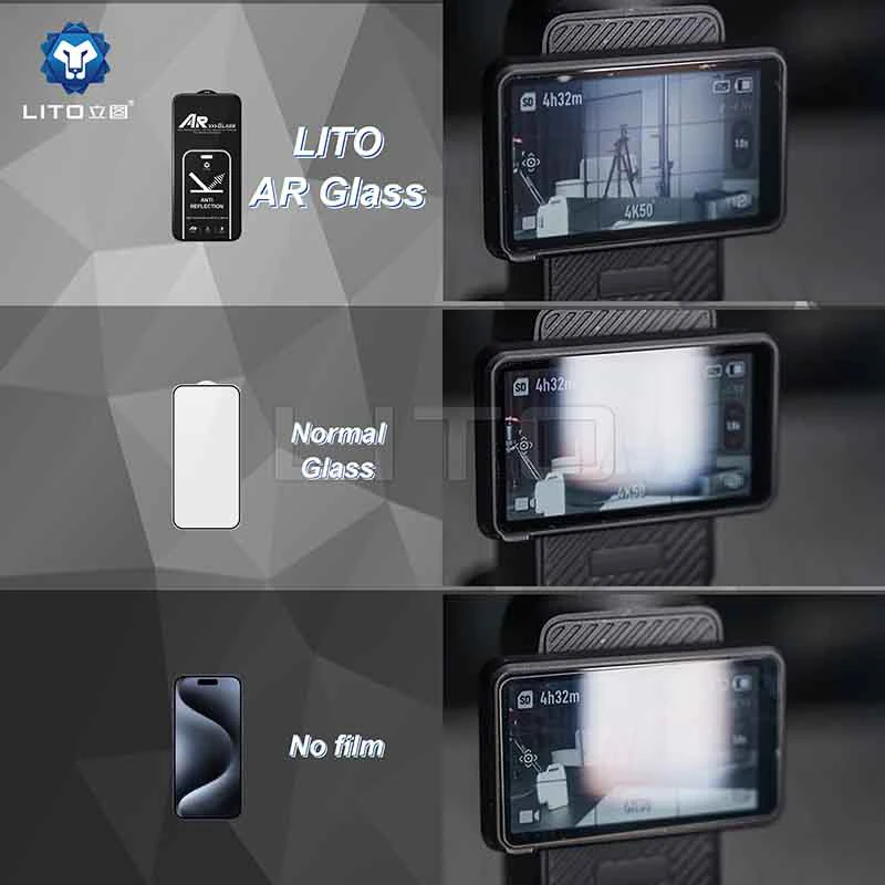 گلس Anti Reflection لیتو آیفون iPhone 15 Pro Max