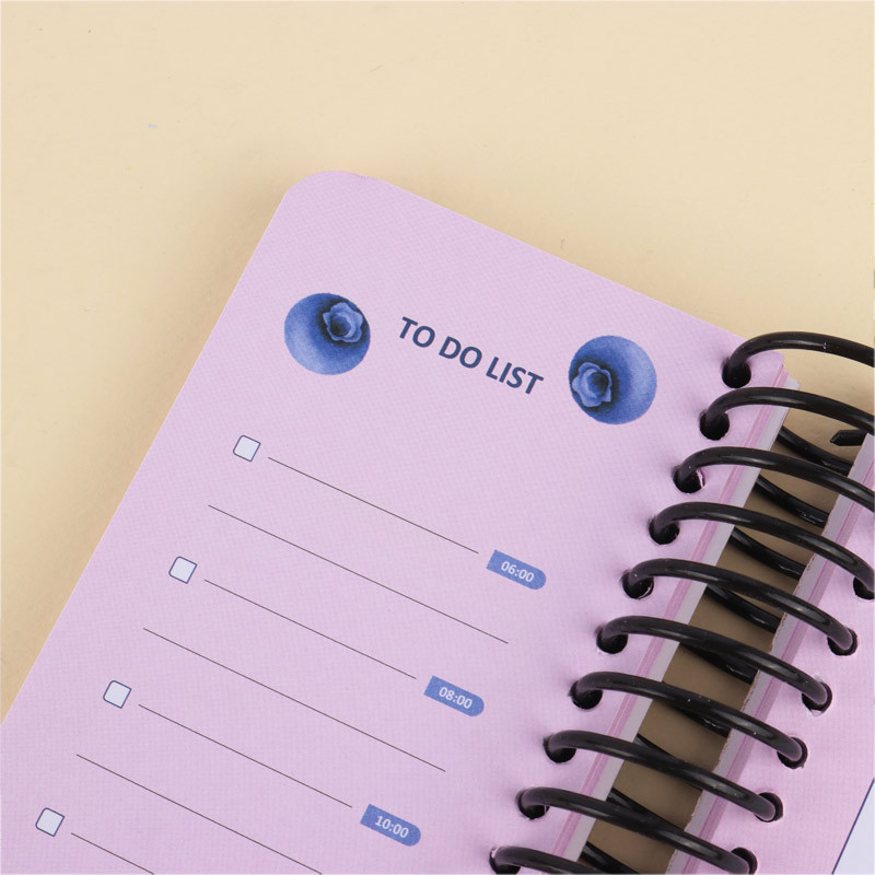 دفترچه سیمی 120 برگ To do List طرح فانتزی پودل