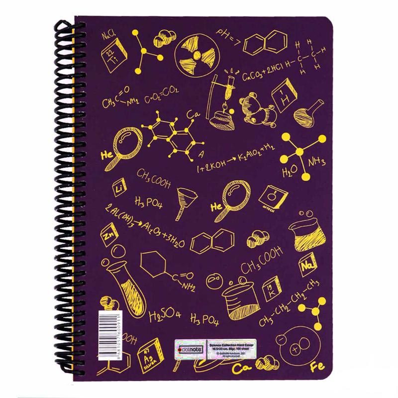دفتر سیمی 100 برگ طرح Chemistry دات نوت