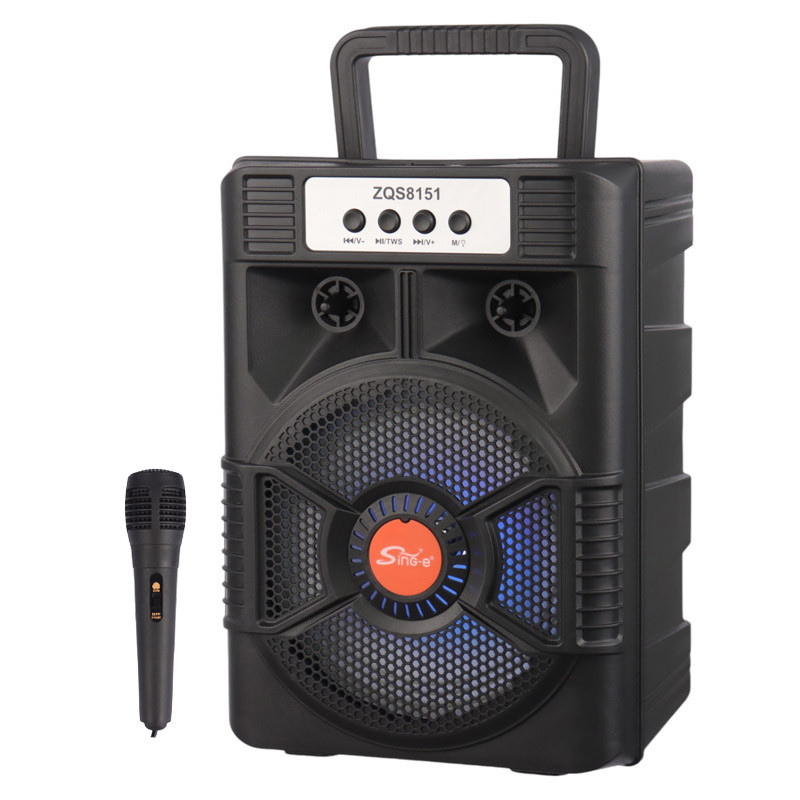 اسپیکر بلوتوثی رم و فلش خور Sing-E ZQS-8151 + میکروفون