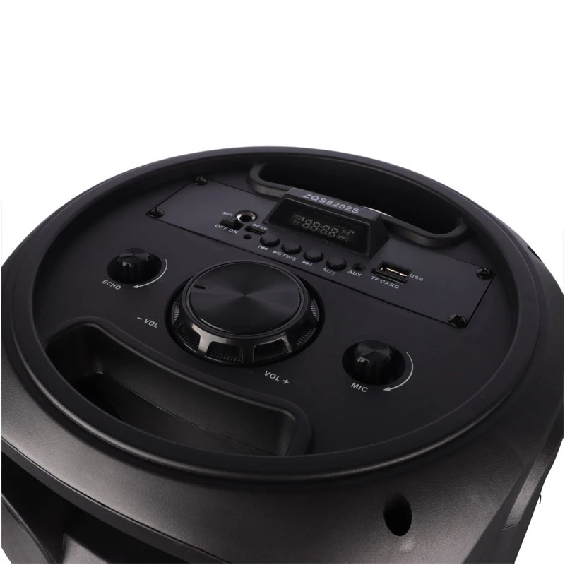اسپیکر چمدانی بلوتوثی رم و فلش خور Sing-E ZQS-8202S + میکروفون و ریموت کنترل