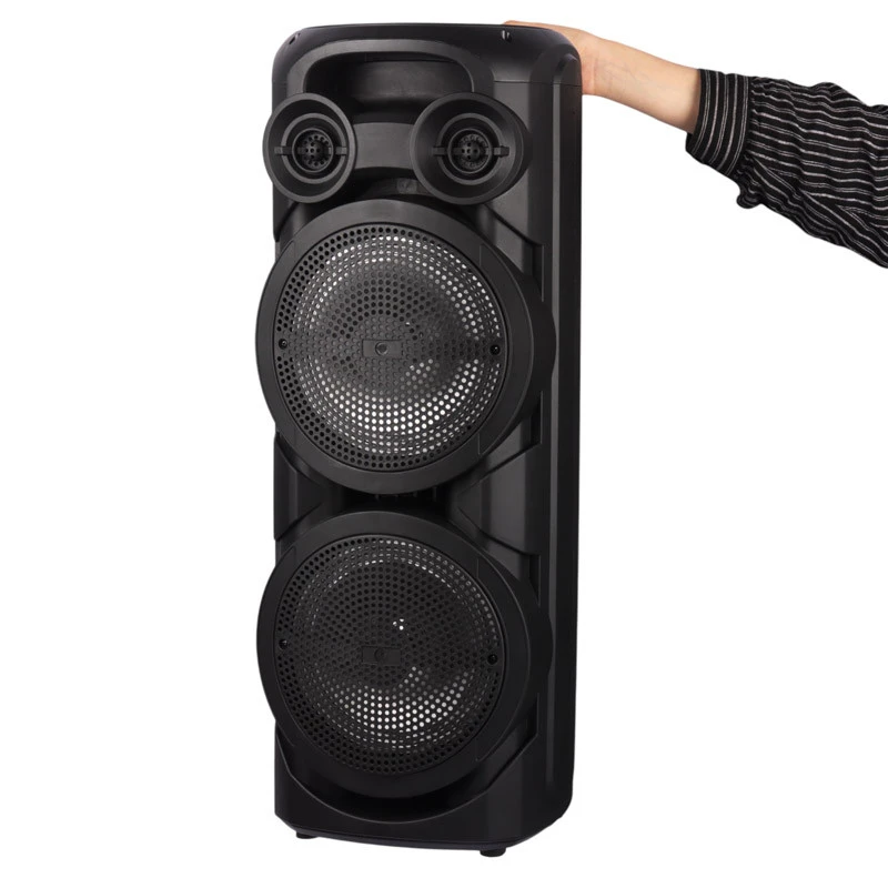 اسپیکر چمدانی بلوتوثی رم و فلش خور Sing-E ZQS-8202S + میکروفون و ریموت کنترل