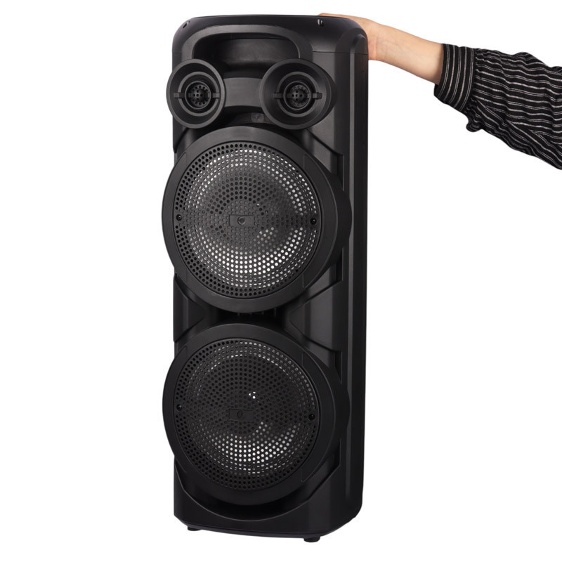اسپیکر چمدانی بلوتوثی رم و فلش خور Sing-E ZQS-8202S + میکروفون و ریموت کنترل