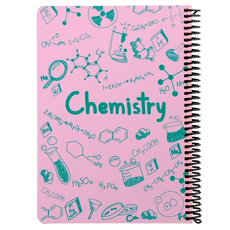 دفتر سیمی 100 برگ طرح Chemistry دات نوت