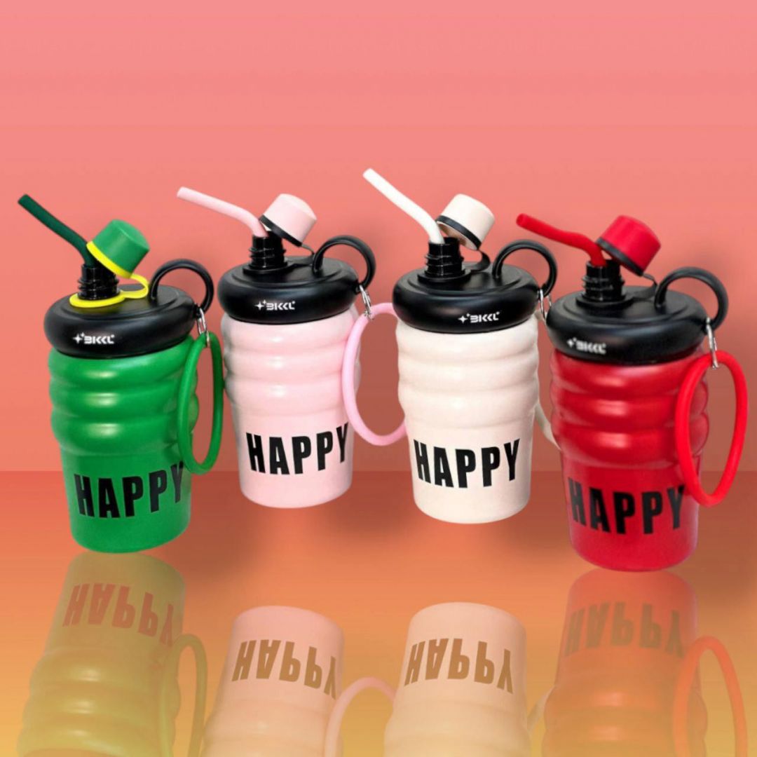 تراول ماگ BKKL 380ml طرح Happy