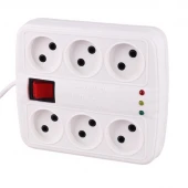 محافظ برق صوتی و تصویری 6 خانه باخ الکترونیک با کابل 1.8 متری G6