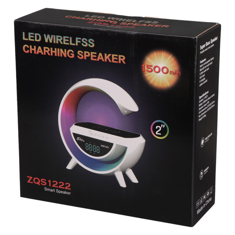 شارژر بی سیم و چراغ رومیزی اسپیکر دار Sing-E ZQS1222