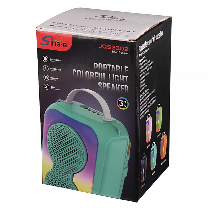 اسپیکر بلوتوثی رم و فلش خور Sing-E JQS3302 + میکروفون