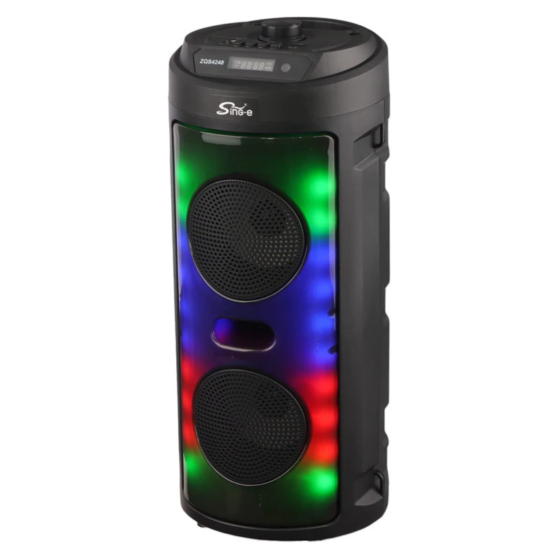 اسپیکر بلوتوثی رم و فلش خور Sing-E ZQS4248 + میکروفون و ریموت کنترل