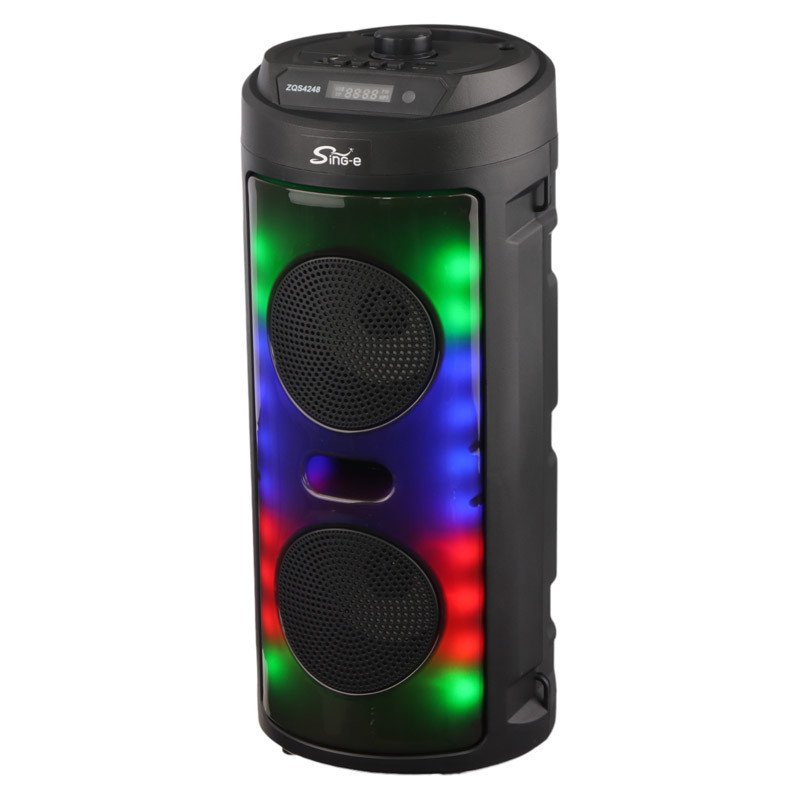 اسپیکر بلوتوثی رم و فلش خور Sing-E ZQS4248 + میکروفون و ریموت کنترل