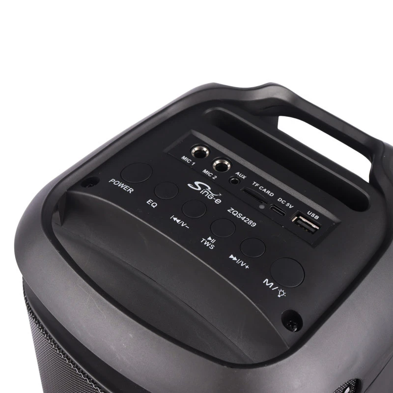 اسپیکر بلوتوثی رم و فلش خور Sing-E ZQS-4289 + میکروفون و ریموت کنترل