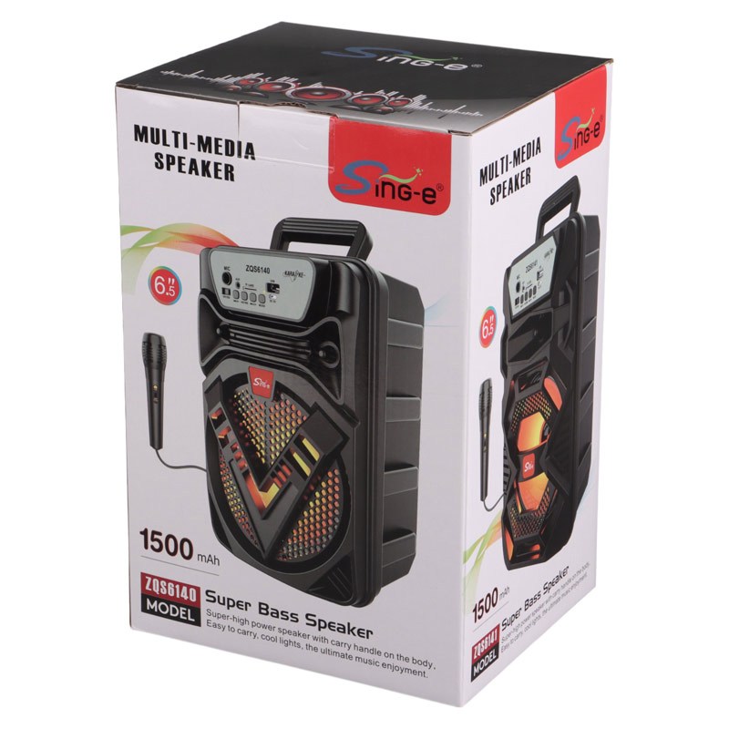 اسپیکر بلوتوثی رم و فلش خور Sing-E ZQS6140 + میکروفون
