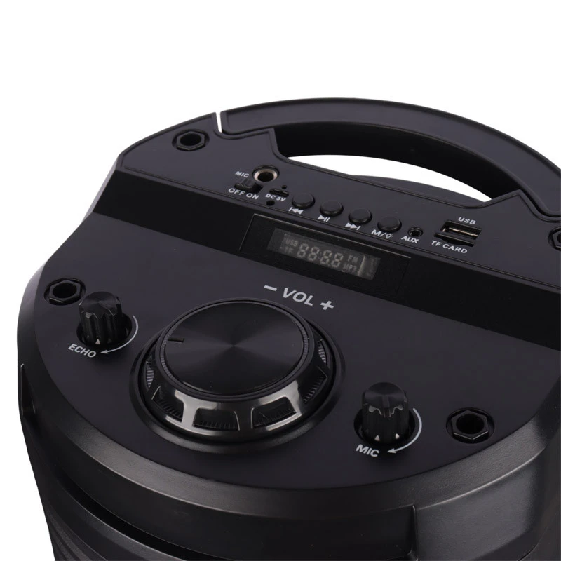 اسپیکر چمدانی بلوتوثی رم و فلش خور ZQS-6208 + میکروفون و ریموت کنترل
