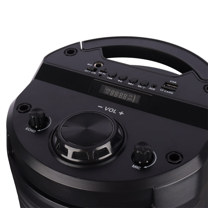 اسپیکر چمدانی بلوتوثی رم و فلش خور ZQS-6208 + میکروفون و ریموت کنترل