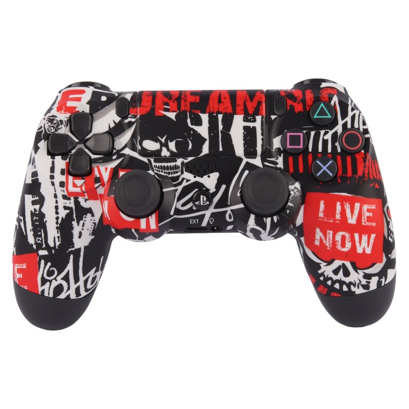 دسته بازی بی سیم SONY PlayStation 4 DualShock 4 High Copy طرح Live Now