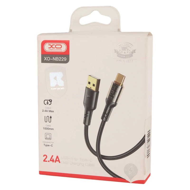 کابل تایپ سی فست شارژ XO XO-NB229 2.4A 1m