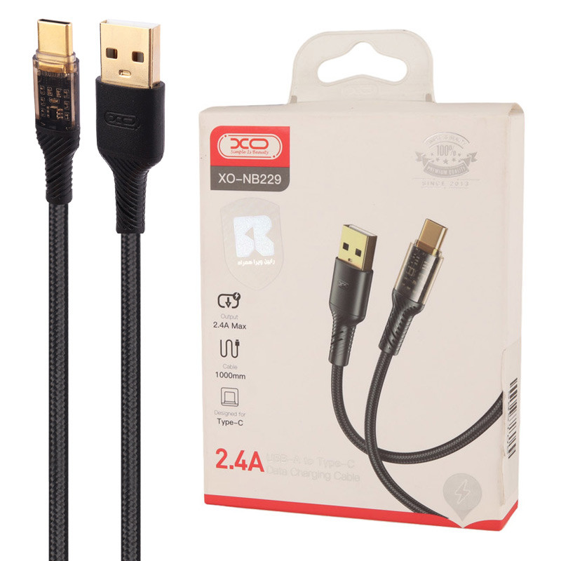 کابل تایپ سی فست شارژ XO XO-NB229 2.4A 1m