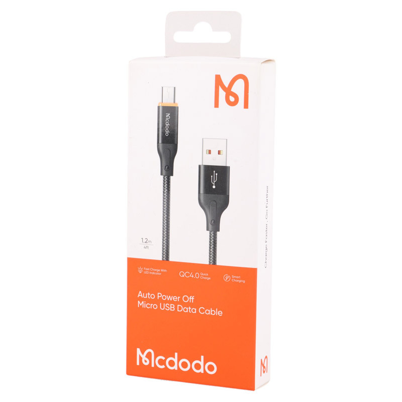 کابل میکرو یو اس بی فست شارژ Mcdodo CA-3040 3A QC4.0 1.2m