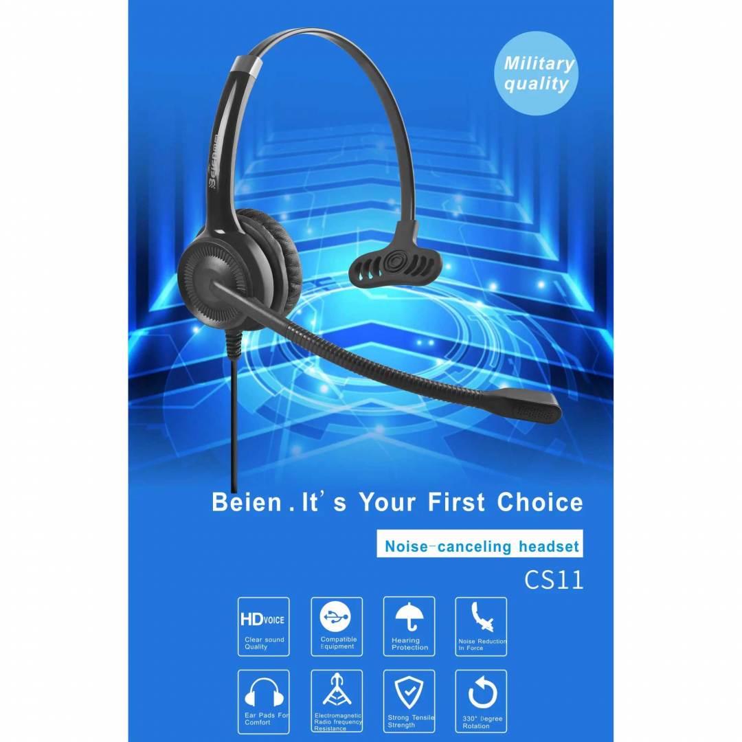 هدست تک گوش Beien CS11 PA 2.5mm Audio