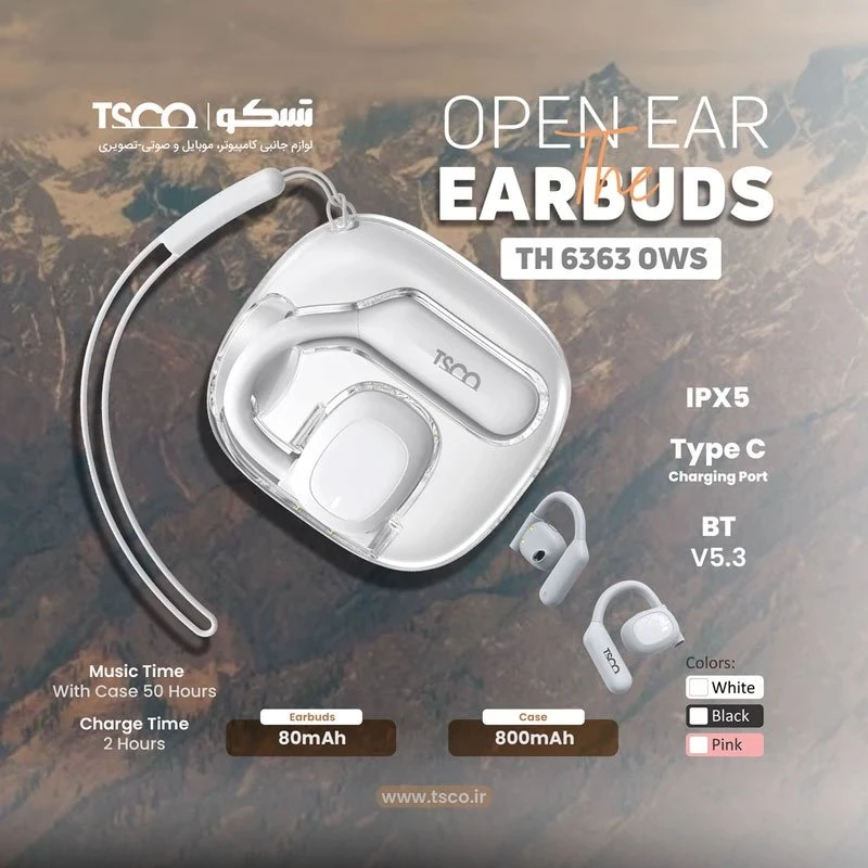 هندزفری بلوتوث دوتایی TSCO TH6363 OWS