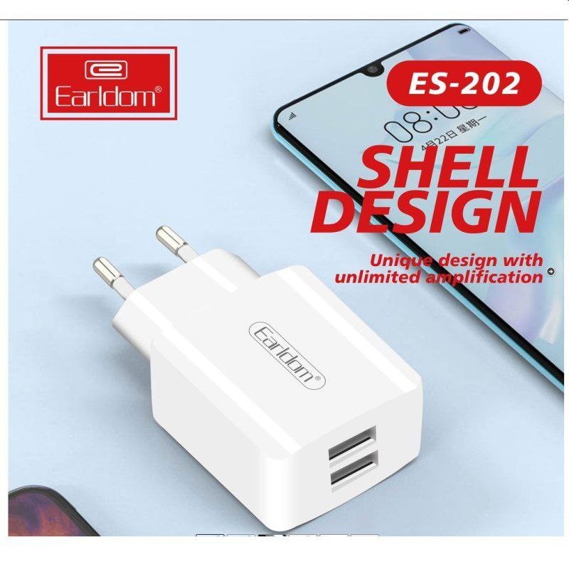 کلگی فست شارژ Earldom ES-202 2Port 2.4A 12W