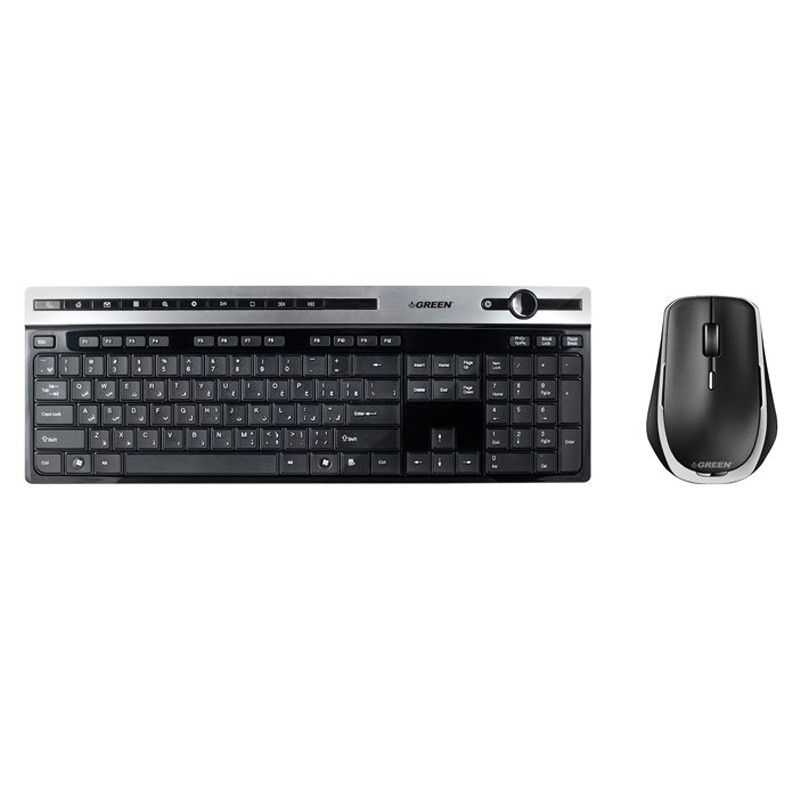 کیبورد و موس بی سیم گرین GKM505W
