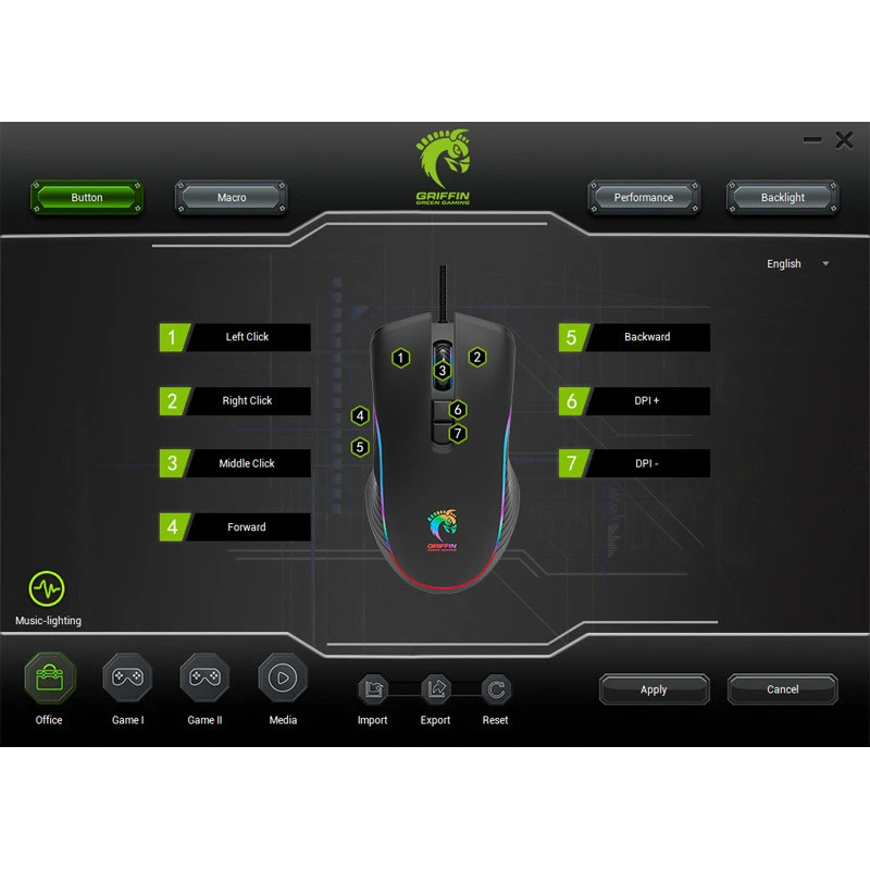 موس گیمینگ Green GM605-RGB