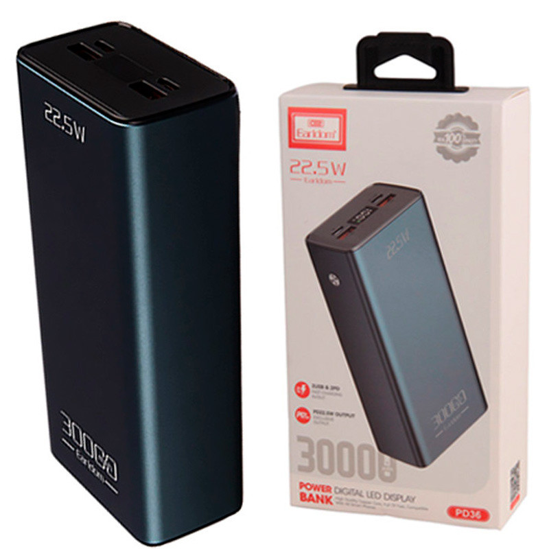 پاور بانک فست شارژ 30000 ارلدام Earldom ET-PD36 PD 22.5W