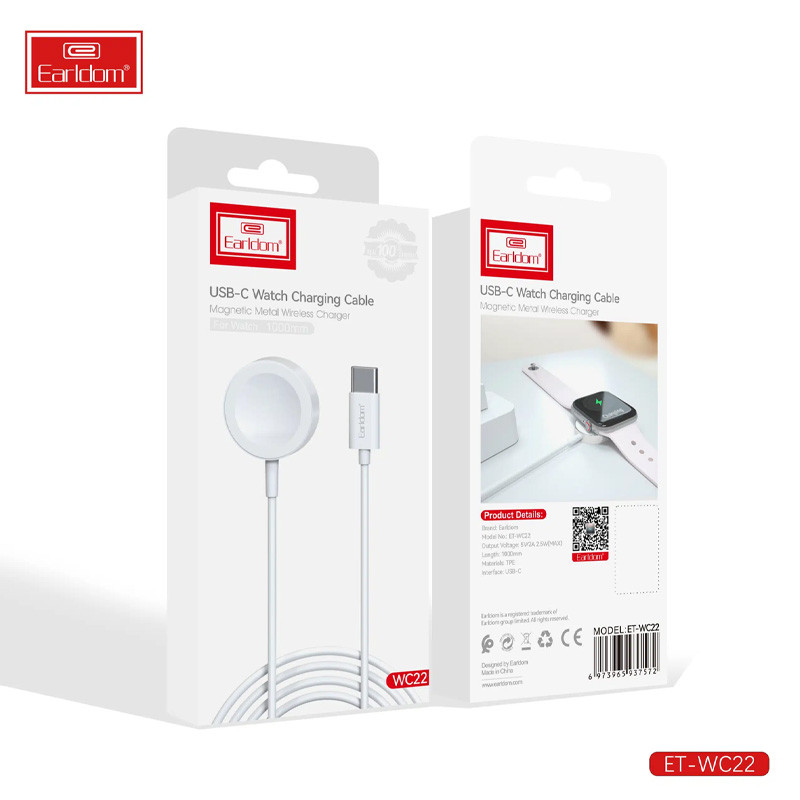 کابل شارژ مغناطیسی ساعت هوشمند Earldom ET-WC22 1m