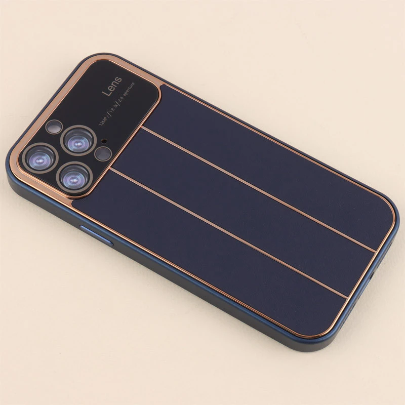 قاب چرم Lens Aperture محافظ لنزدار آیفون iPhone 13 Pro Max