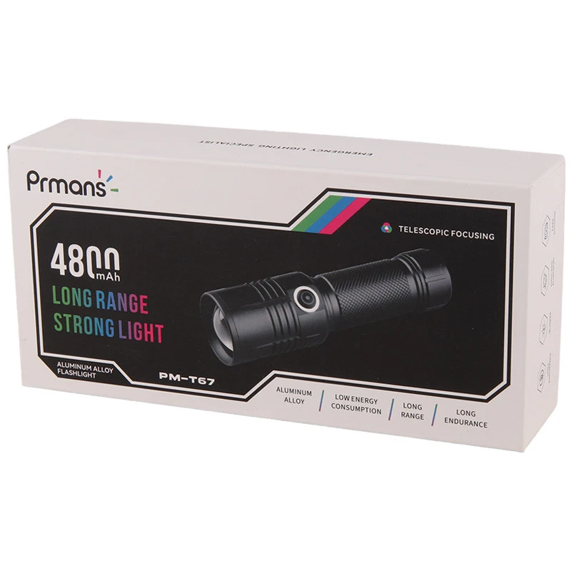 چراغ قوه شارژی Prmans PM-T67