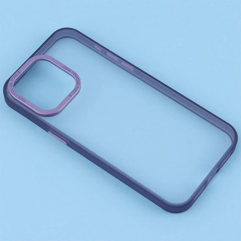 قاب PC Foucus Pixels شفاف آیفون iPhone 15 Pro Max