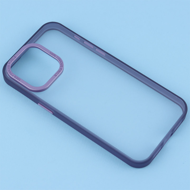 قاب PC Foucus Pixels شفاف آیفون iPhone 15 Pro Max