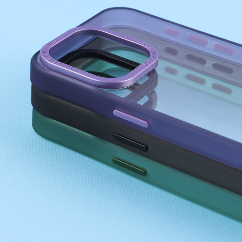 قاب PC Foucus Pixels شفاف آیفون iPhone 15 Pro Max