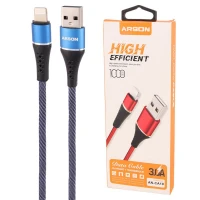 کابل آیفونی فست شارژ Arson AN-CA10 3A 1m