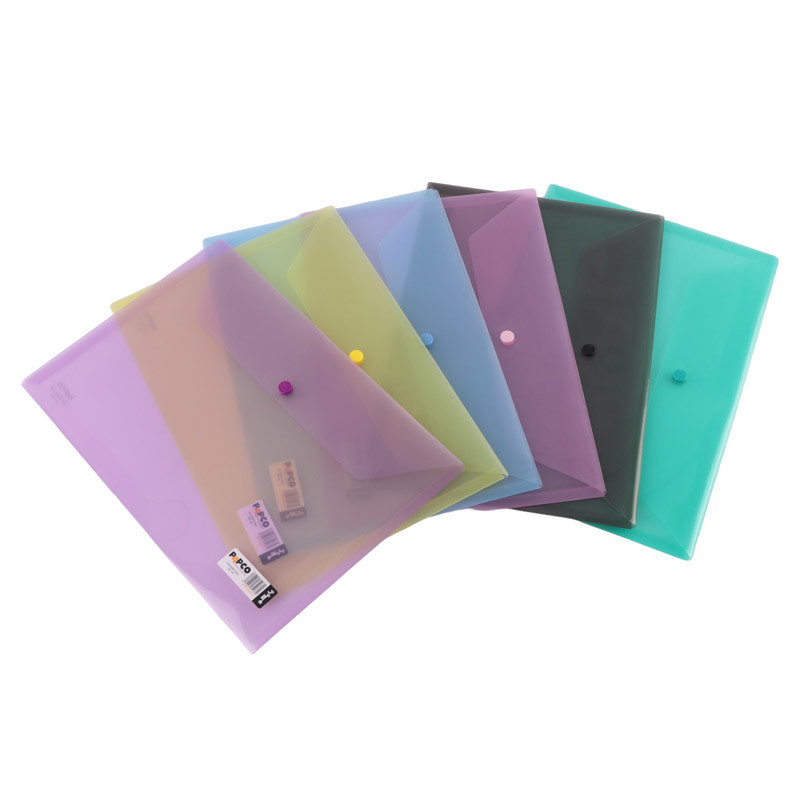 پوشه دکمه دار شفاف پاپکو Papco 105-T A4