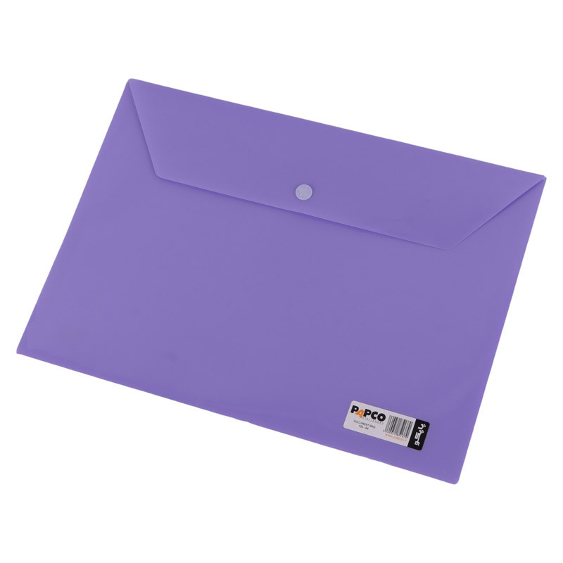پوشه دکمه دار شفاف پاپکو Papco 105-T A4